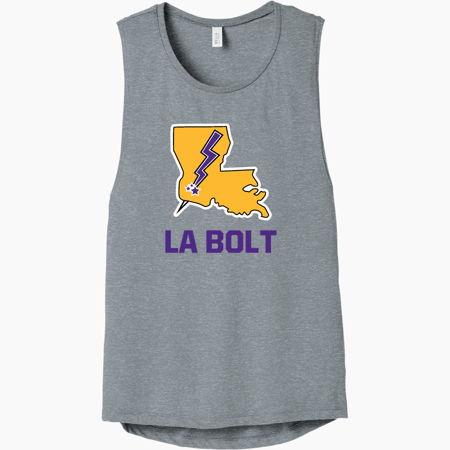 LA Bolt Baseball LA Bolt Baseball <span class="pdp-name-mascot">LA Bolt Baseball</span> Bella+Canvas Women's Flowy Scoop Muscle Tank