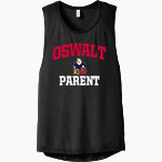 Oswalt Eagles <span class="pdp-name-mascot">Oswalt Academy Eagles</span> Bella+Canvas Women's Flowy Scoop Muscle Tank Front Thumbnail