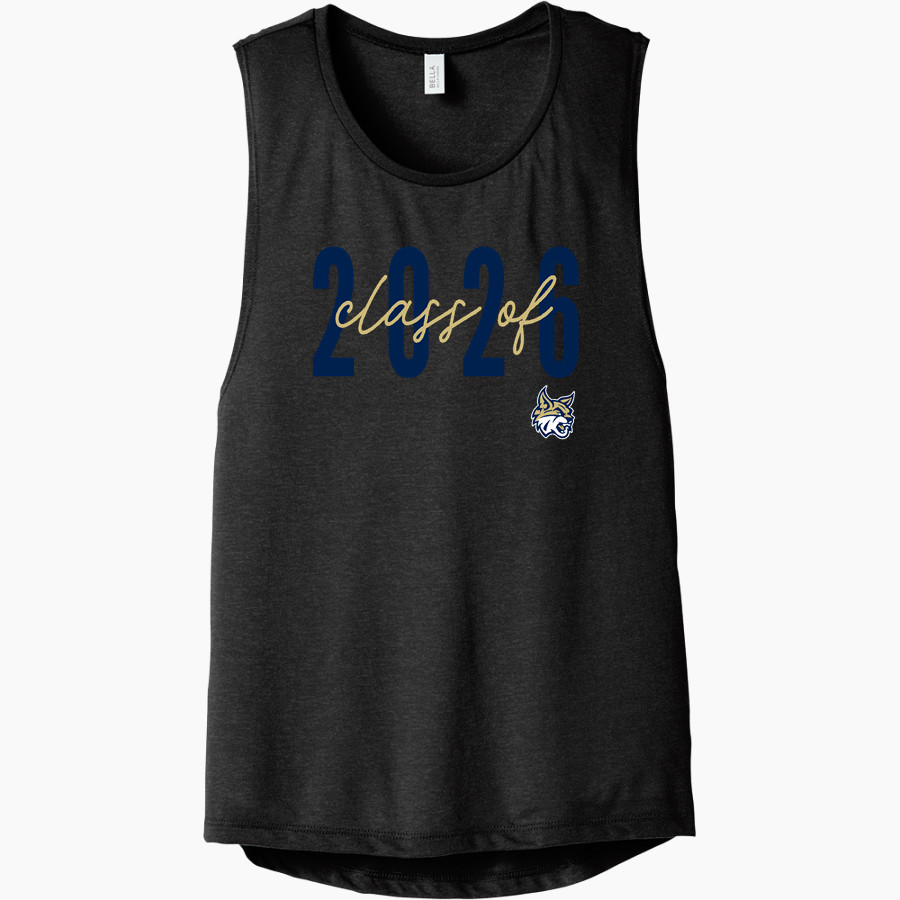 Pioneer Wildcats <span class="pdp-name-mascot">Pioneer Middle School Wildcats</span> Bella+Canvas Women's Flowy Scoop Muscle Tank