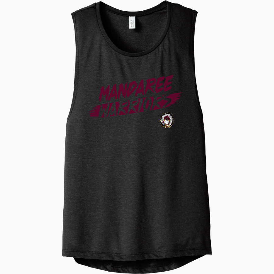 Mandaree Warriors <span class="pdp-name-mascot">Mandaree Warriors</span> Bella+Canvas Women's Flowy Scoop Muscle Tank