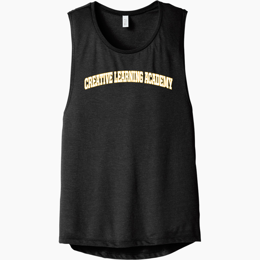 Creative Learning Dragons <span class="pdp-name-mascot">Creative Learning Dragons</span> Bella+Canvas Women's Flowy Scoop Muscle Tank