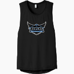 Irvington Community Schools Online Store <span class="pdp-name-mascot">Irvington Community Schools Ravens</span> Bella+Canvas Women's Flowy Scoop Muscle Tank Front Thumbnail