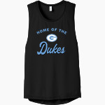 ESSEXVILLE-GARBER HIGH SCHOOL DUKES Bella+Canvas Women's Flowy Scoop Muscle Tank Front Thumbnail