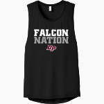 Deer Park Falcons Bella+Canvas Women's Flowy Scoop Muscle Tank Front Thumbnail