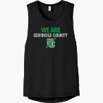 SEMINOLE COUNTY HIGH SCHOOL INDIANS <span class="pdp-name-mascot">SEMINOLE COUNTY INDIANS</span> Bella+Canvas Women's Flowy Scoop Muscle Tank Front Thumbnail
