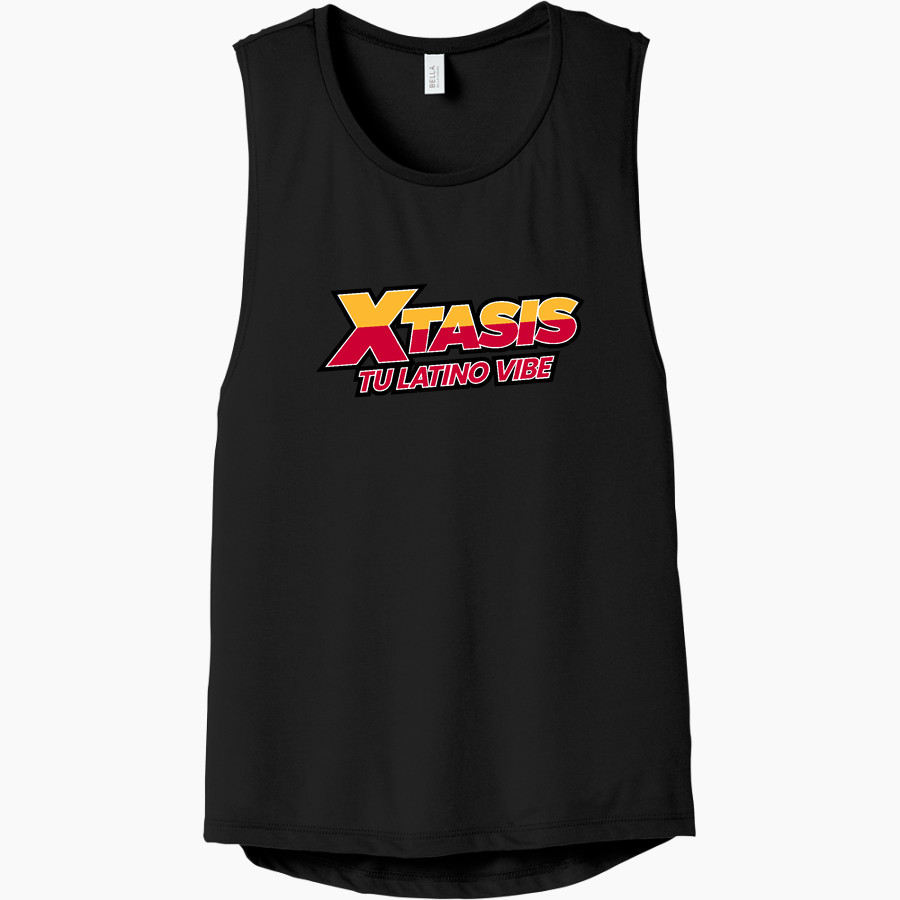 Radio Xtasis Radio Xtasis Bella+Canvas Women's Flowy Scoop Muscle Tank