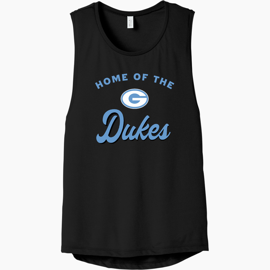 ESSEXVILLE-GARBER HIGH SCHOOL DUKES Bella+Canvas Women's Flowy Scoop Muscle Tank