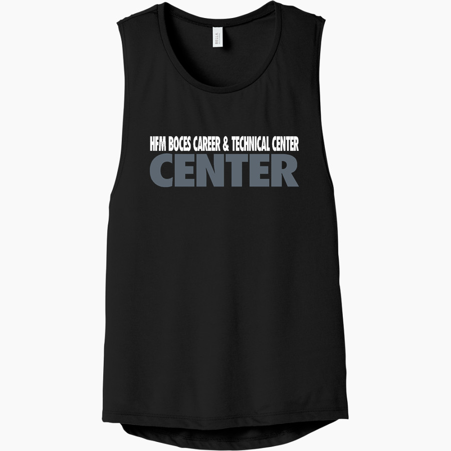 Hfm Boces Career & Technical Center Center <span class="pdp-name-mascot">Hfm Boces Career & Technical Center Center</span> Bella+Canvas Women's Flowy Scoop Muscle Tank
