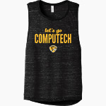 Computech Tigers <span class="pdp-name-mascot">Computech Middle School Tigers</span> Bella+Canvas Women's Flowy Scoop Muscle Tank Front Thumbnail