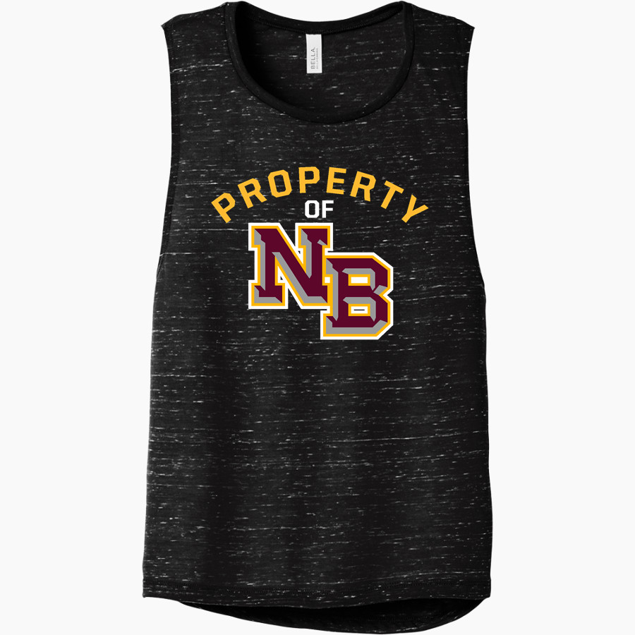NEW BOSTON HIGH SCHOOL LIONS <span class="pdp-name-mascot">NEW BOSTON LIONS</span> Bella+Canvas Women's Flowy Scoop Muscle Tank