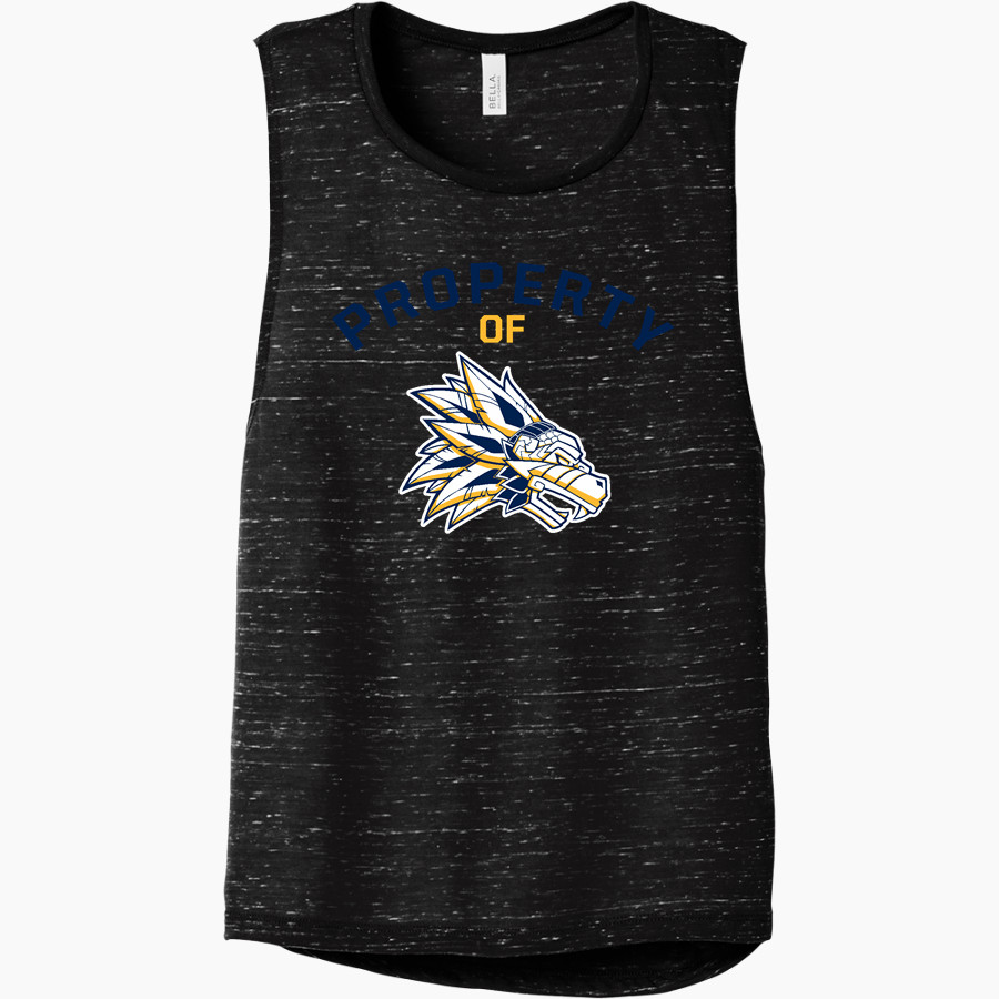 LA QUINTA HIGH SCHOOL AZTECS <span class="pdp-name-mascot">LA QUINTA AZTECS</span> Bella+Canvas Women's Flowy Scoop Muscle Tank