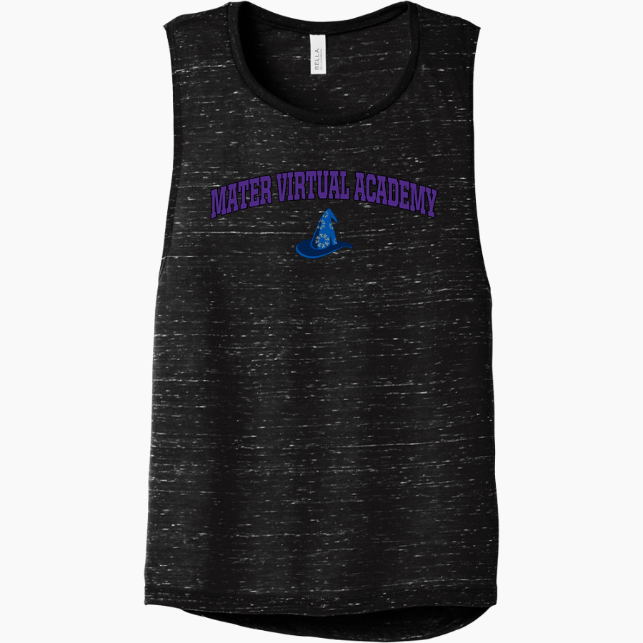 Mater Virtual Academy Wizards <span class="pdp-name-mascot">Mater Virtual Academy Wizards</span> Bella+Canvas Women's Flowy Scoop Muscle Tank