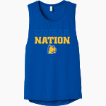 CULBRETH Cougars <span class="pdp-name-mascot">GREY CULBRETH MIDDLE SCHOOL Cougars</span> Bella+Canvas Women's Flowy Scoop Muscle Tank Front Thumbnail