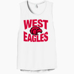 WEST UNION HIGH SCHOOL EAGLES Bella+Canvas Women's Flowy Scoop Muscle Tank Front Thumbnail