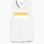 RIVERVIEW COMMUNITY HIGH SCHOOL PIRATES <span class="pdp-name-mascot">RIVERVIEW PIRATES</span> Bella+Canvas Women's Flowy Scoop Muscle Tank Front Thumbnail