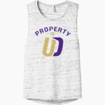 Upper Darby School District Royals <span class="pdp-name-mascot">Upper Darby Royals</span> Bella+Canvas Women's Flowy Scoop Muscle Tank Front Thumbnail