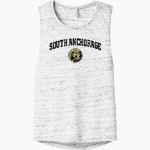 SOUTH ANCHORAGE HIGH SCHOOL WOLVERINES <span class="pdp-name-mascot">SOUTH ANCHORAGE WOLVERINES</span> Bella+Canvas Women's Flowy Scoop Muscle Tank Front Thumbnail