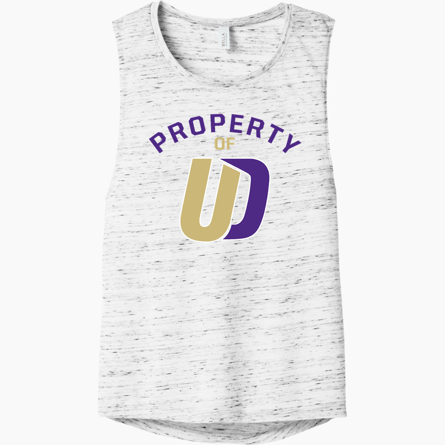 Upper Darby School District Royals <span class="pdp-name-mascot">Upper Darby Royals</span> Bella+Canvas Women's Flowy Scoop Muscle Tank