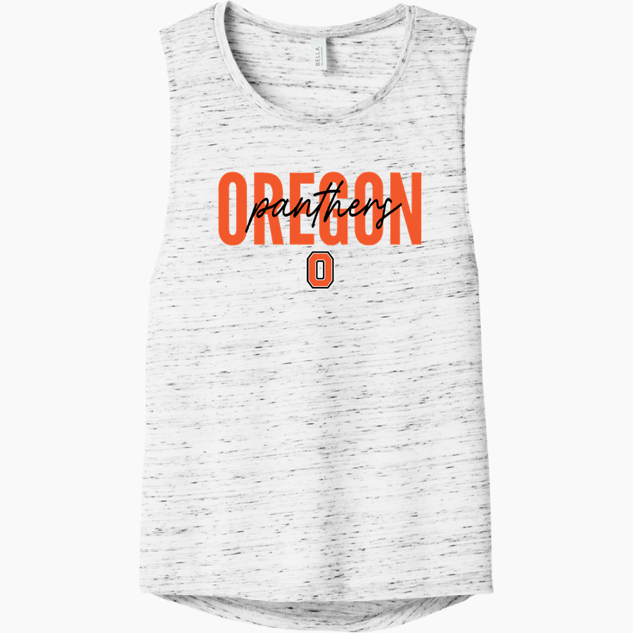 OREGON HIGH SCHOOL PANTHERS <span class="pdp-name-mascot">OREGON PANTHERS</span> Bella+Canvas Women's Flowy Scoop Muscle Tank