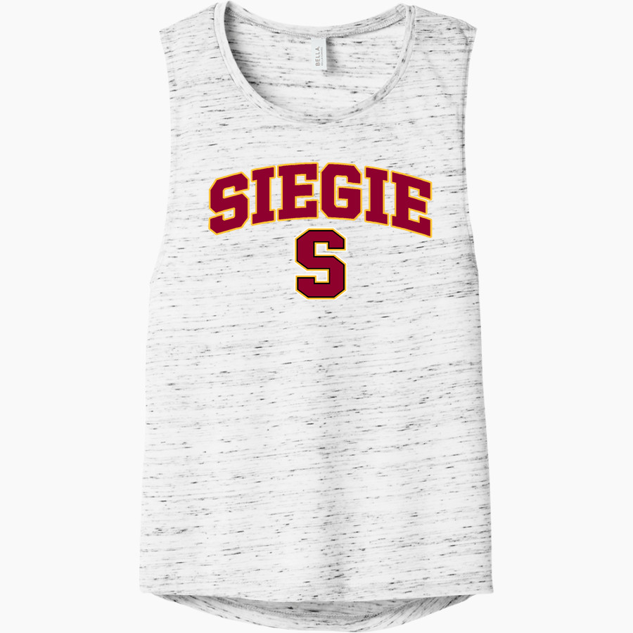 SCHAUMBURG HIGH SCHOOL SIEGIE <span class="pdp-name-mascot">SCHAUMBURG SIEGIE</span> Bella+Canvas Women's Flowy Scoop Muscle Tank