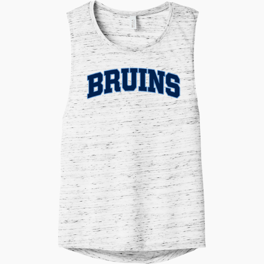BARTLESVILLE HIGH SCHOOL BRUINS <span class="pdp-name-mascot">BARTLESVILLE BRUINS</span> Bella+Canvas Women's Flowy Scoop Muscle Tank