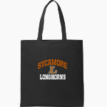 Sycamore Longhorns Port Authority Core Cotton Tote Front Thumbnail
