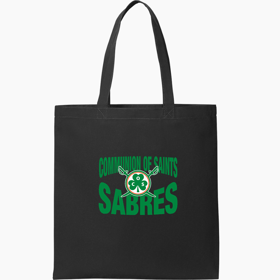 Communion of Saints School Sabres official sideline store Port Authority Core Cotton Tote