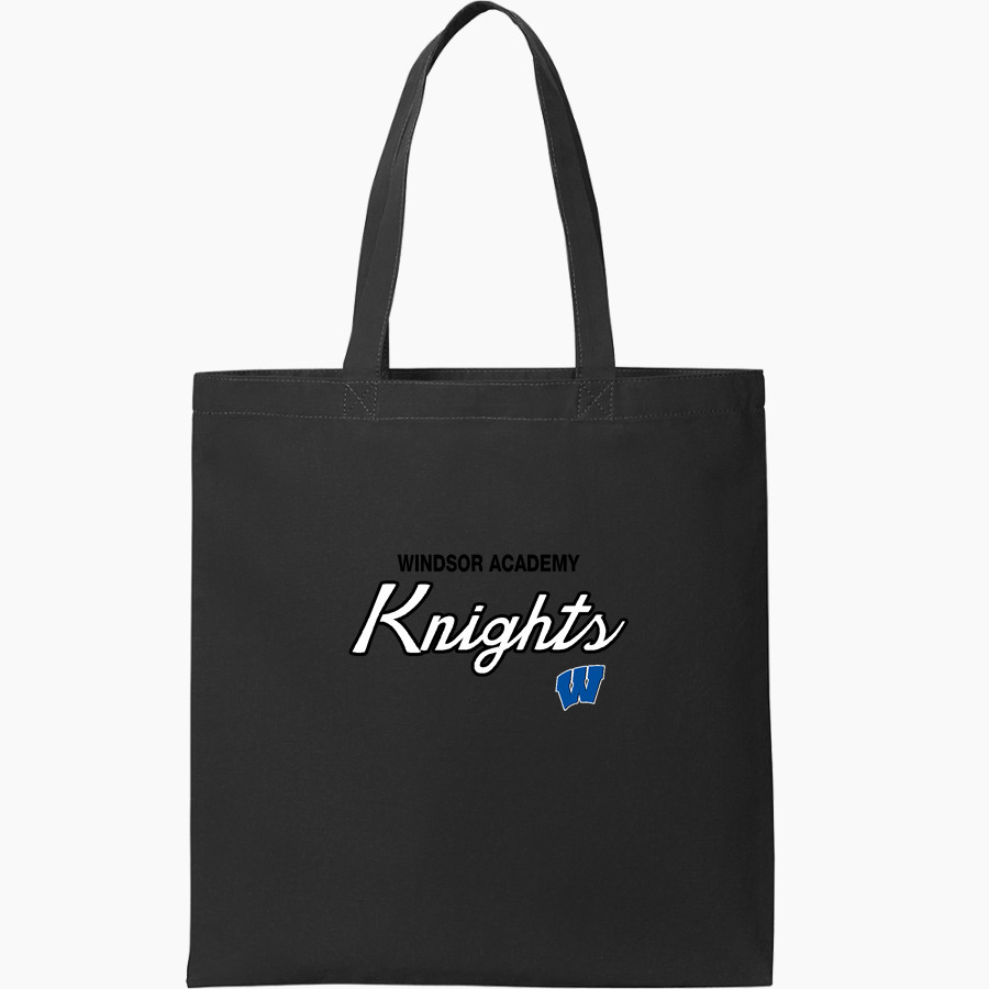 WINDSOR ACADEMY KNIGHTS <span class="pdp-name-mascot">WINDSOR ACADEMY KNIGHTS</span> Port Authority Core Cotton Tote