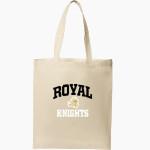 ROYAL HIGH SCHOOL KNIGHTS <span class="pdp-name-mascot">ROYAL KNIGHTS</span> Port Authority Core Cotton Tote Front Thumbnail