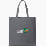 Delta College Pioneers Port Authority Core Cotton Tote Front Thumbnail