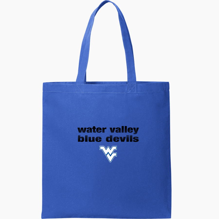 WATER VALLEY HIGH SCHOOL BLUE DEVILS Port Authority Core Cotton Tote