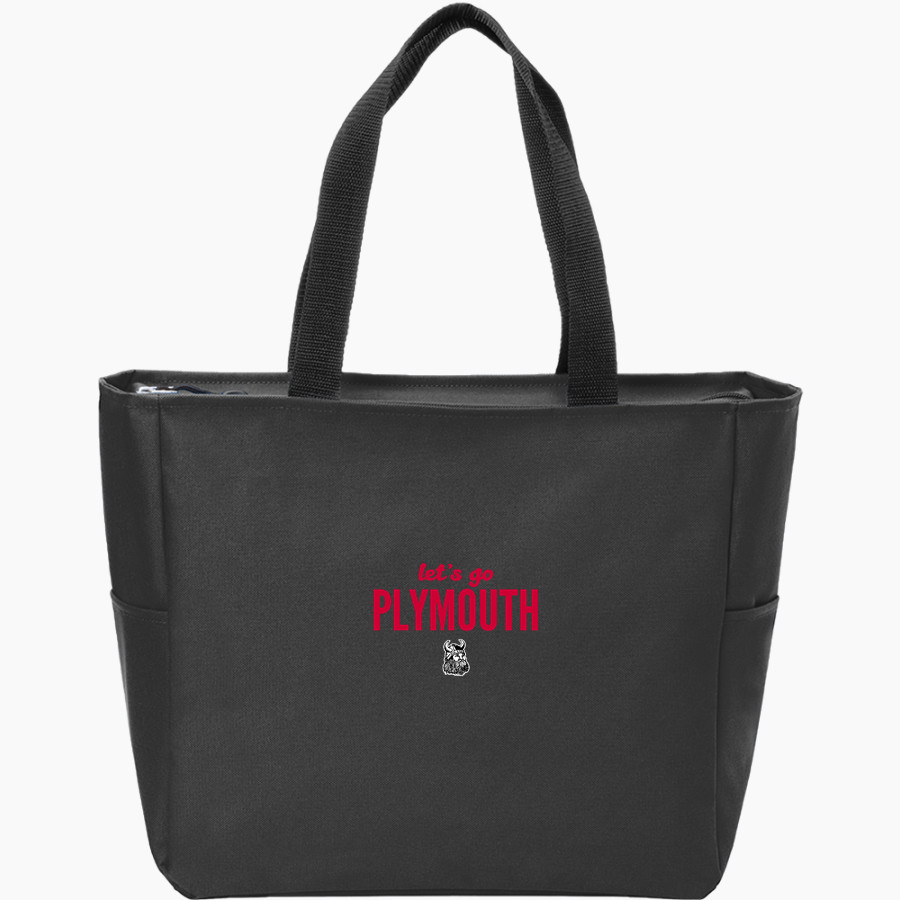 PLYMOUTH HIGH SCHOOL BIG REDS <span class="pdp-name-mascot">PLYMOUTH BIG REDS</span> Port Authority Essential Zip Tote