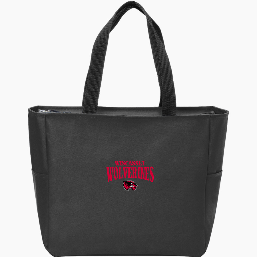 Wiscasset Wolverines <span class="pdp-name-mascot">Wiscasset Wolverines</span> Port Authority Essential Zip Tote