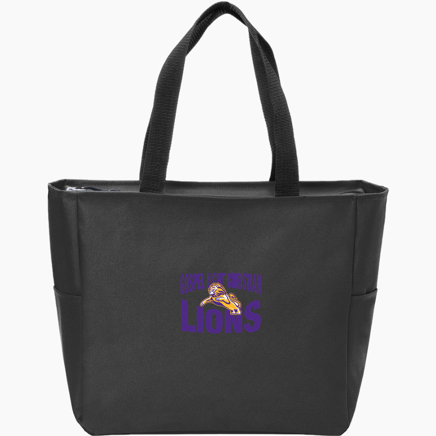 Gospel Light Christian Lions <span class="pdp-name-mascot">Gospel Light Christian School Lions</span> Port Authority Essential Zip Tote