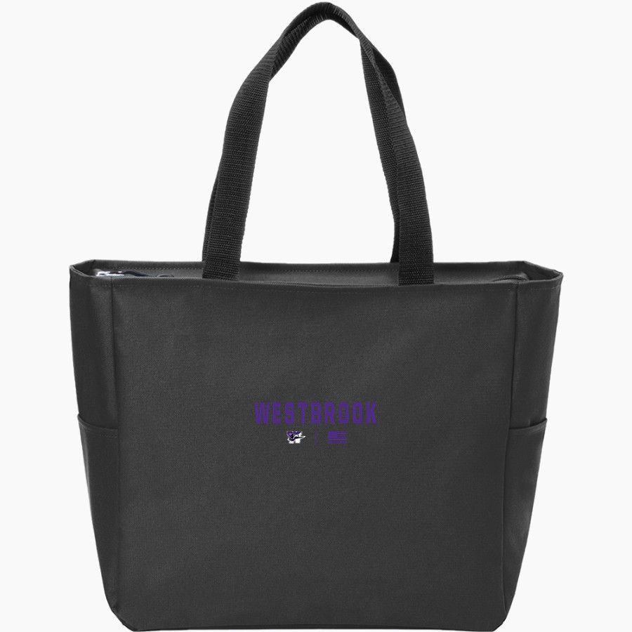 WESTBROOK KNIGHTS SPIRIT WEAR <span class="pdp-name-mascot">WESTBROOK KNIGHTS</span> Port Authority Essential Zip Tote