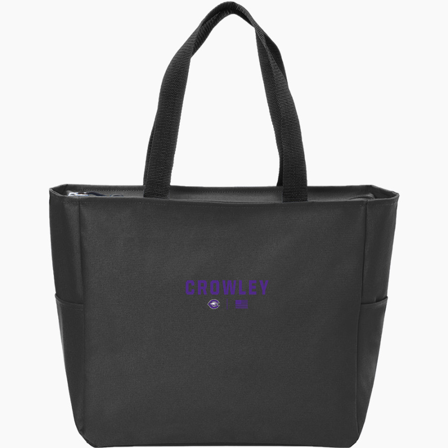 CROWLEY HIGH SCHOOL EAGLES Port Authority Essential Zip Tote