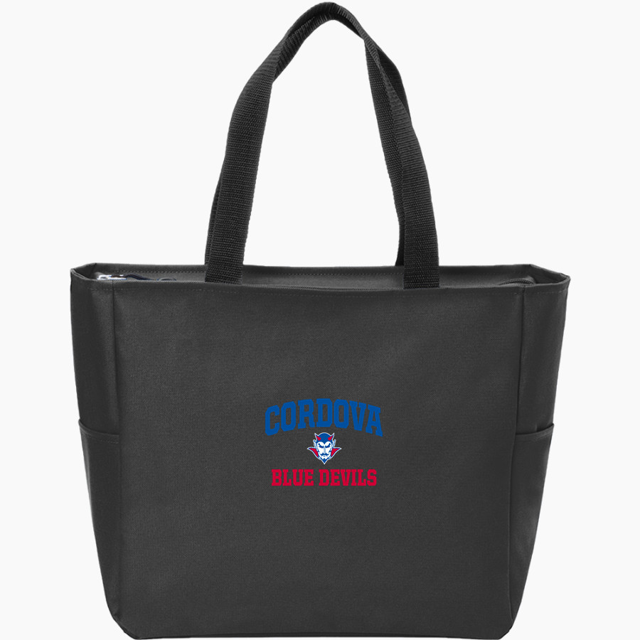 CORDOVA HIGH SCHOOL BLUE DEVILS Port Authority Essential Zip Tote