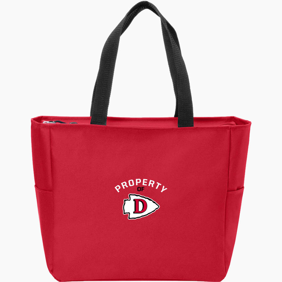 DERBY HIGH SCHOOL RED RAIDERS <span class="pdp-name-mascot">DERBY RED RAIDERS</span> Port Authority Essential Zip Tote