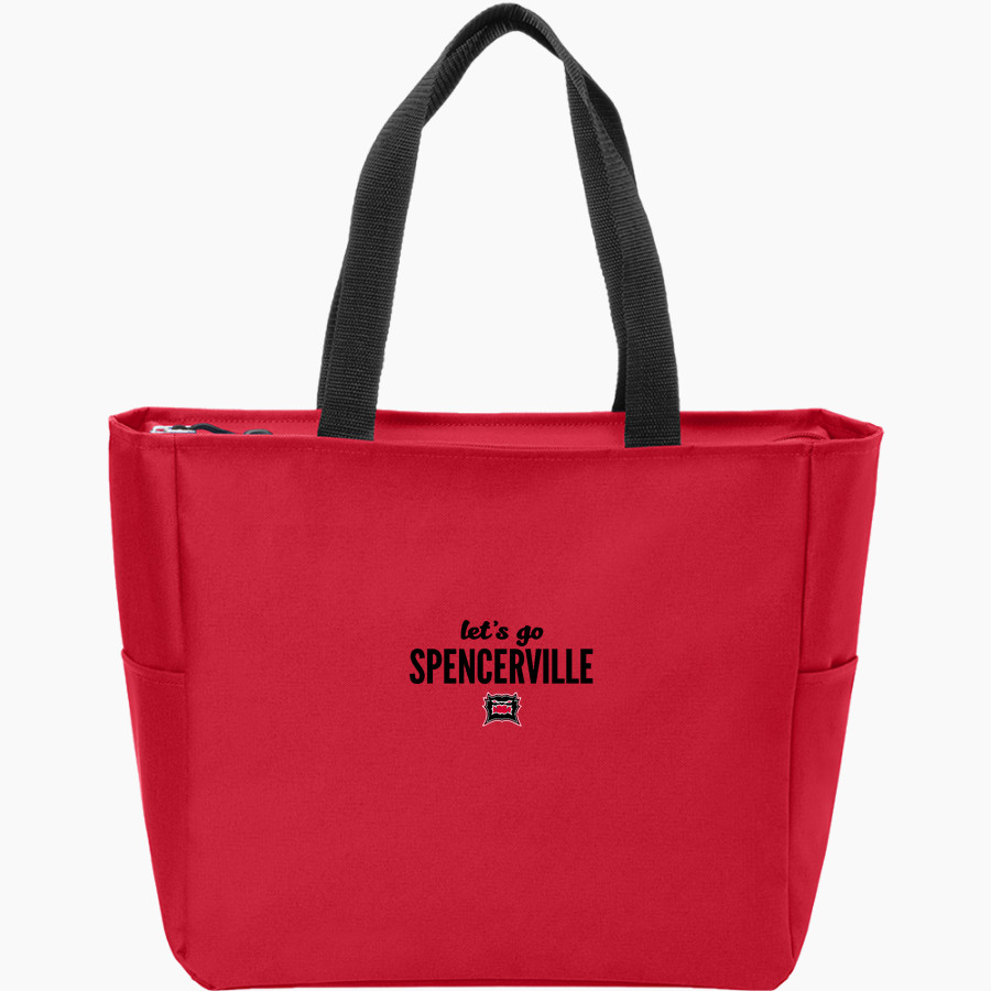 SPENCERVILLE HIGH SCHOOL BEARCATS <span class="pdp-name-mascot">SPENCERVILLE BEARCATS</span> Port Authority Essential Zip Tote