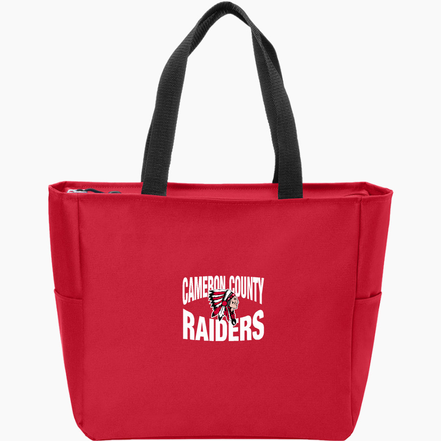 CAMERON COUNTY HIGH SCHOOL RAIDERS Port Authority Essential Zip Tote
