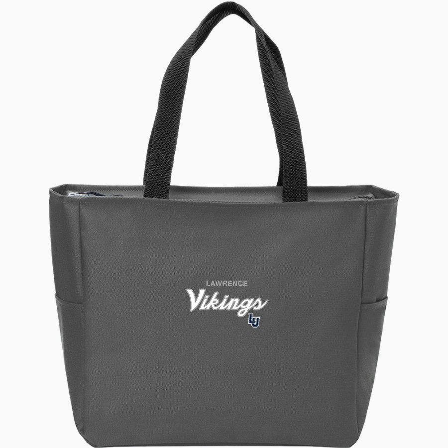 Lawrence University Vikings Online Store Port Authority Essential Zip Tote