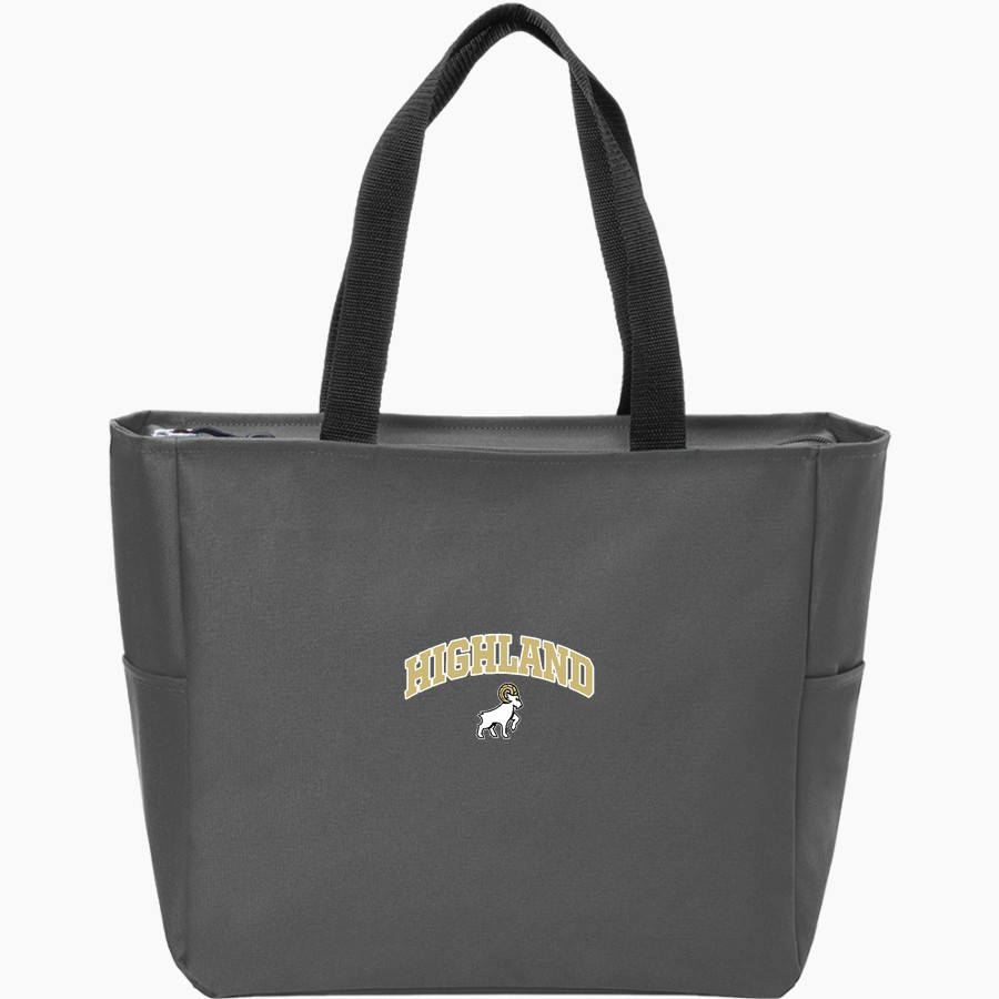 HIGHLAND HIGH SCHOOL RAMS <span class="pdp-name-mascot">HIGHLAND RAMS</span> Port Authority Essential Zip Tote