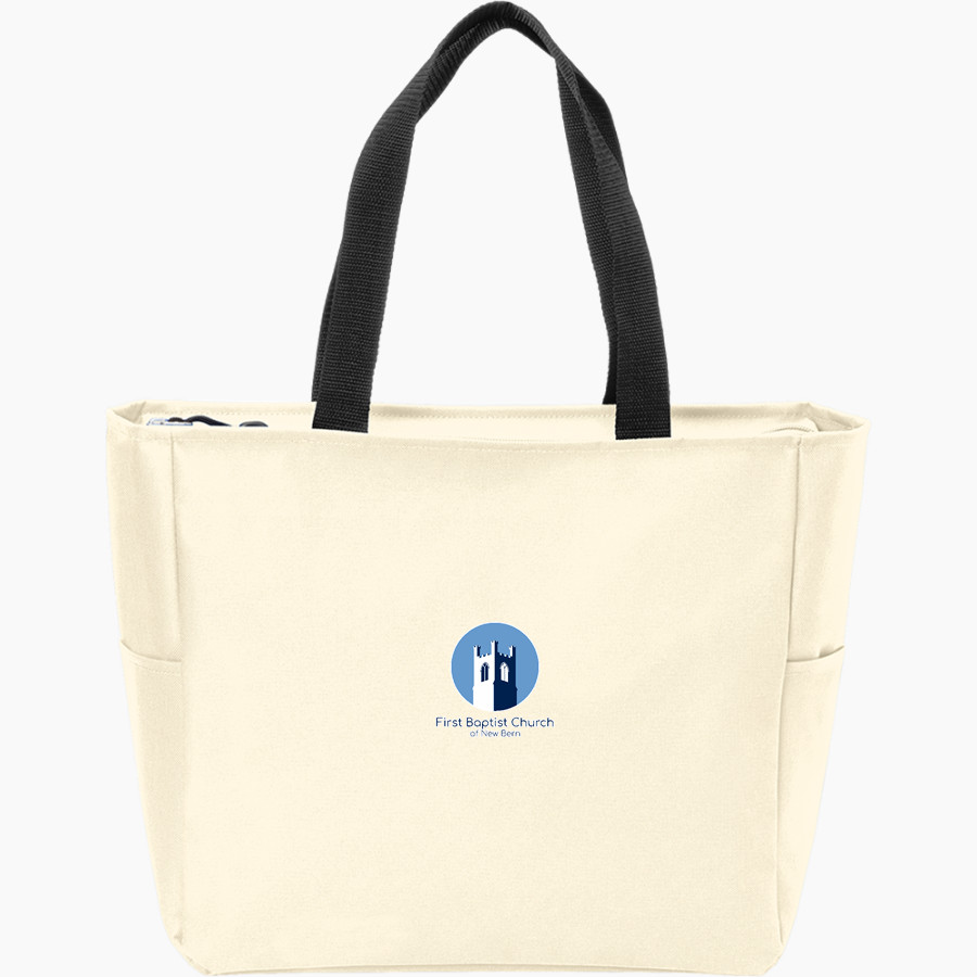 First Baptist First Baptist Church <span class="pdp-name-mascot">First Baptist Church of New Bern</span> Port Authority Essential Zip Tote