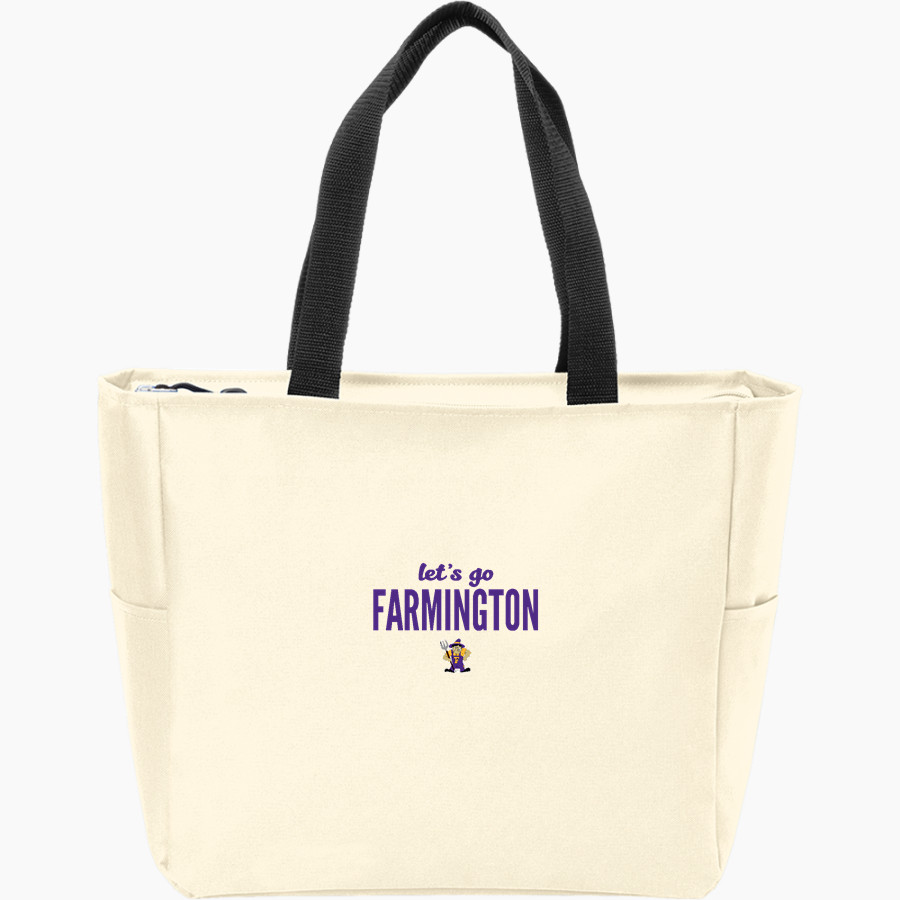 FARMINGTON HIGH SCHOOL FARMERS <span class="pdp-name-mascot">FARMINGTON FARMERS</span> Port Authority Essential Zip Tote