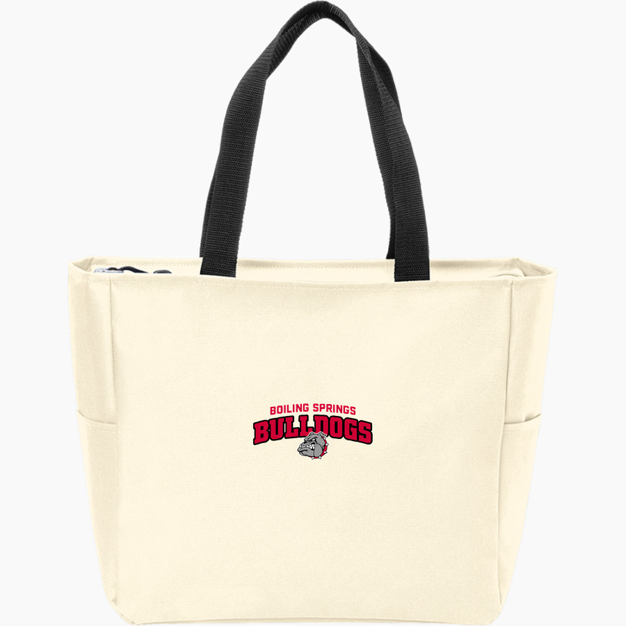 Boiling Springs Middle School bulldogs offical sideline store <span class="pdp-name-mascot">Boiling Springs Bulldogs</span> Port Authority Essential Zip Tote