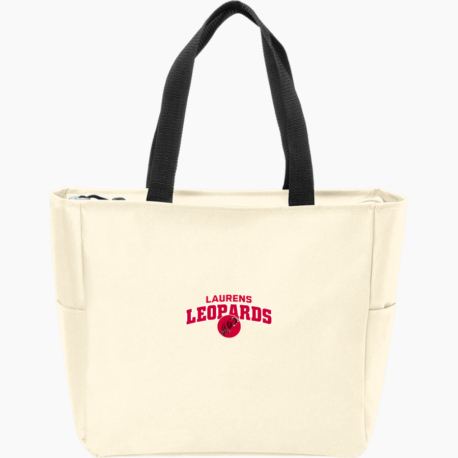 LAURENS CENTRAL SCHOOL LEOPARDS <span class="pdp-name-mascot">LAURENS LEOPARDS</span> Port Authority Essential Zip Tote