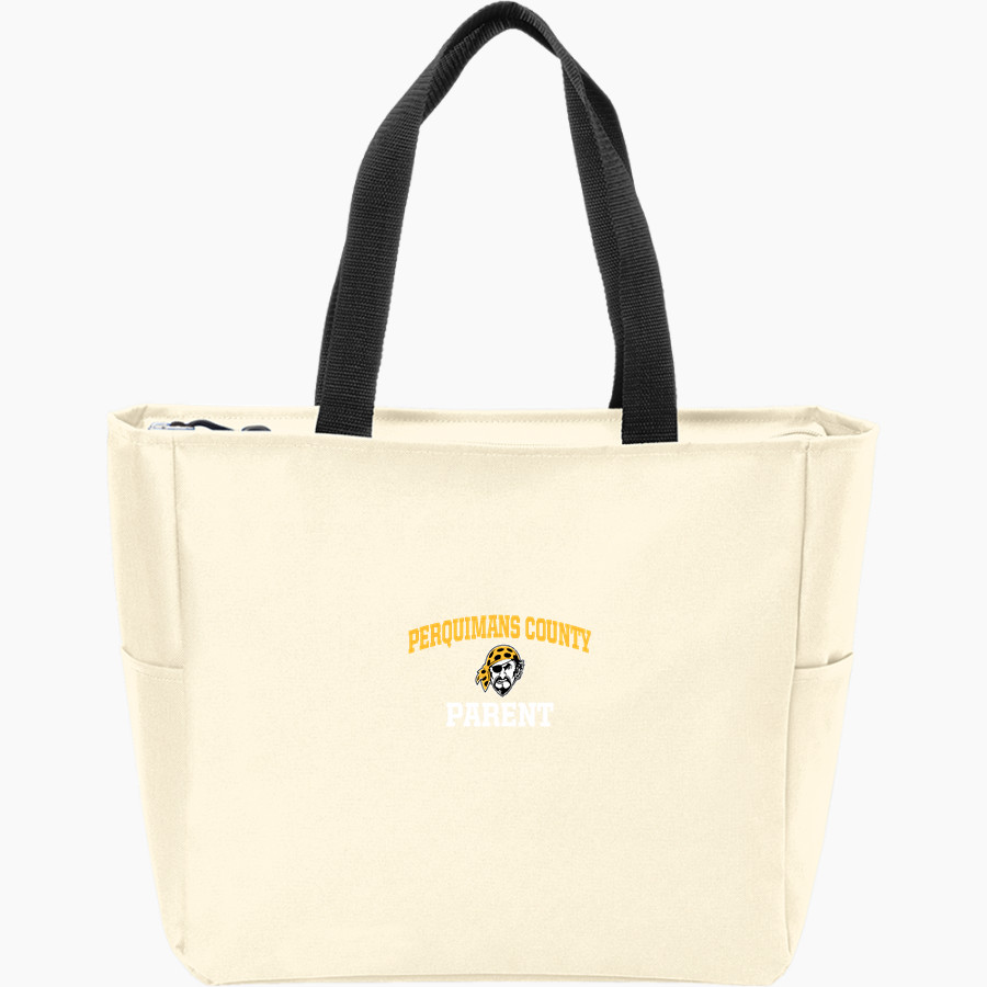 PERQUIMANS COUNTY HIGH SCHOOL PIRATES <span class="pdp-name-mascot">PERQUIMANS COUNTY PIRATES</span> Port Authority Essential Zip Tote