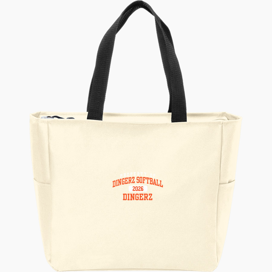 Dingerz Softball Dingerz Port Authority Essential Zip Tote