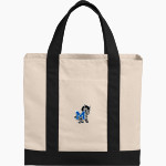 MacArthur Elementary Mustangs Port Authority Cotton Canvas Two-Tone Tote Front Thumbnail