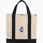 STANLEY HIGH SCHOOL BLUEJAYS Port Authority Cotton Canvas Two-Tone Tote Front Thumbnail